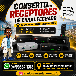 Conserto em receptores de canal fechado em Salvador e região metropolitana