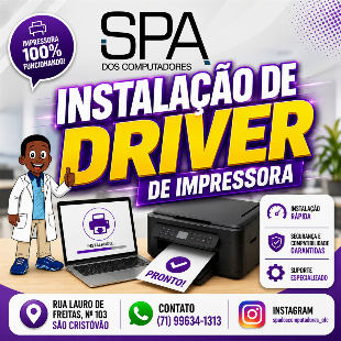 Imagem do anuncio Instalação de Driver de Impressora em Salvador Ba