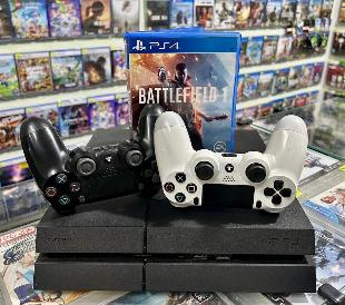 PlayStation 4 500GB C/ 2 Controles Seminovo Conservado