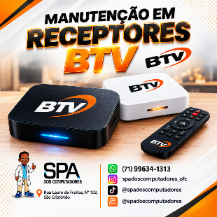Imagem do anuncio Atualização, Conserto, Reparo, Configuração, Manutenção, Reprogramação e Desbloqueio em Btv em Salvador e Região