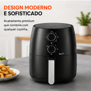 Fritadeira Air Fryer Elgin Space 5 AFC50 5L 110V Sem Óleo 5 Litros Grande Potência Alta Crocante Rápida
