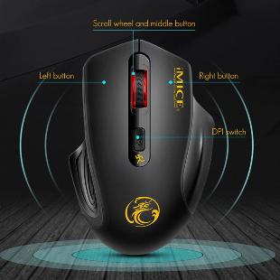 Mouse Wireless iMICE 2.4GHz 1600DPI
