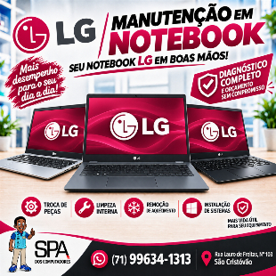 Assistência Técnica, Conserto e Manutenção em Notebook e Netbook Lg em Salvador e região