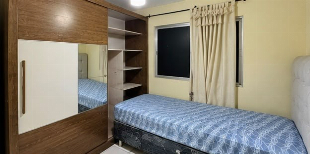 Apartamento Mobiliado para Locação com 3 Quartos, Suíte, Sacada e 2 Vagas