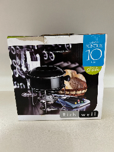 Conjunto Fondue completo Carne e Queijo Rich Well 10 peças Novo