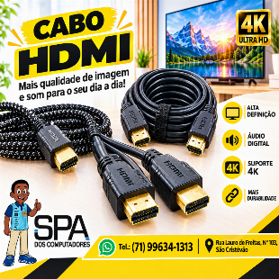Imagem do anuncio Cabo Hdmi em Salvador e Região