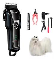 Maquina de Tosa Sem fio Profissional Para Pets Kemei