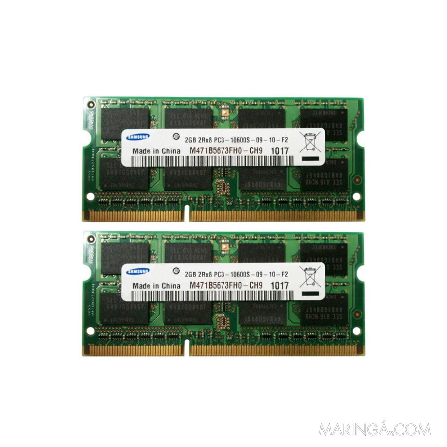 Memória Samsung 4GB (2x 2GB) DDR3 1333MHz