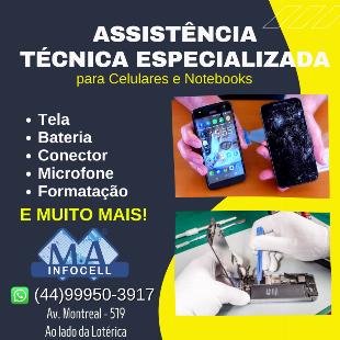 ASSISTÊNCIA TÉCNICA ESPECIALIZADA EM NOTEBOOKS E CELULARES