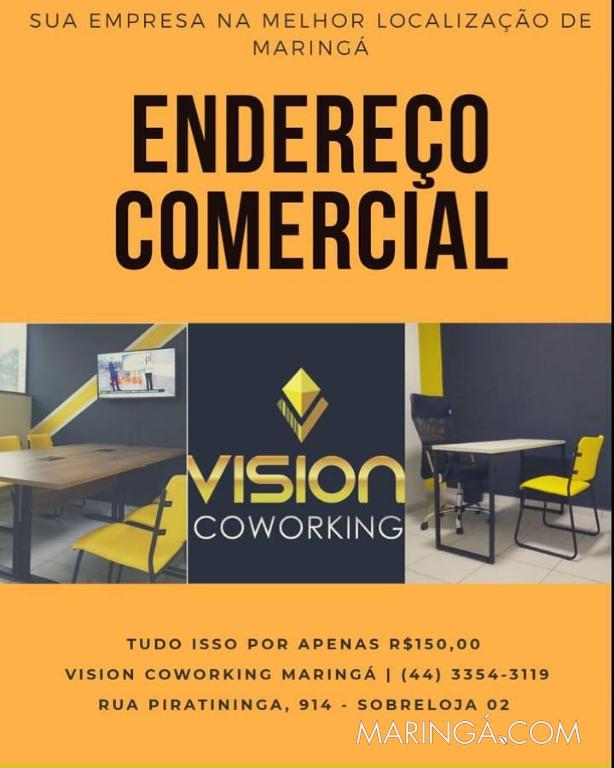 Endereço Comercial e Fiscal (Vision Coworking Maringá)