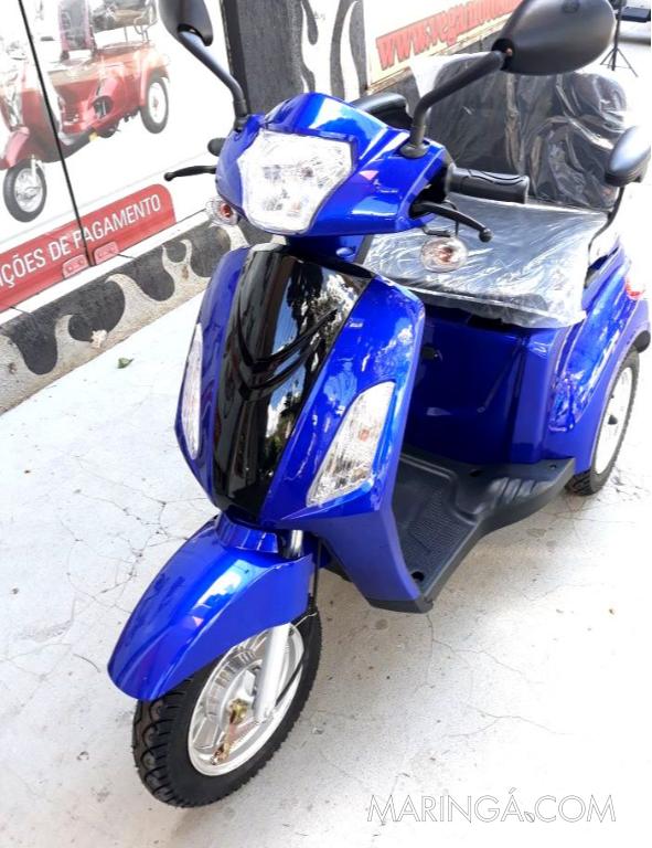 Triciclo Elétrico Idoso Deficiente Cor Azul( Parc 60x*)