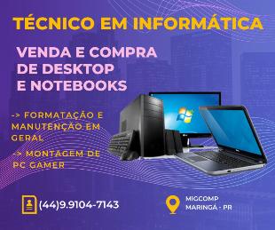 Venda e Manutenção de Computadores e Notebooks