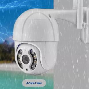 Kit 2 Câmera Ip Wifi Dome Rotativa Visão Noturna A8 a prova d'água