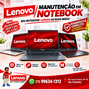Assistência Técnica, Conserto e Manutenção em Notebook e Netbook Lenovo em Salvador e região