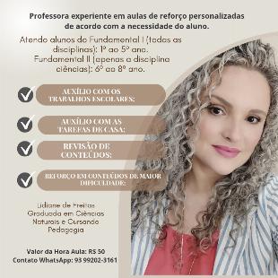 PROFESSORA DE REFORÇO ESCOLAR