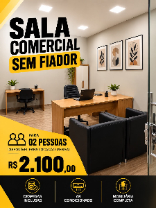Imagem do anuncio SALA COMERCIAL SEM FIADOR CENTRO DE MARINGÁ