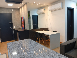 Studio mobiliado no Connect Studios: conforto, praticidade e lazer completo!