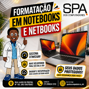 Formatação de Notebooks e Netbooks em Salvador Ba