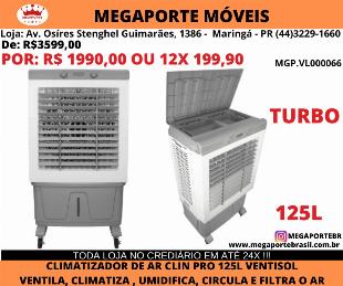 Climatizador de Ar 125 Litros 400W 127V Ventisol