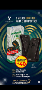 Imagem do anuncio Controle para portão eletrônico, entregamos e configurarmos.