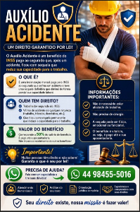 Imagem do anuncio Auxílio Acidente