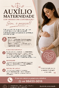 Imagem do anuncio Auxílio Maternidade