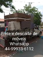 Frete e descarte de móveis 44-99933-6112-whatsapp