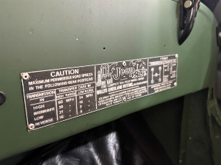 Jeep Willys Militar 4x4 Placa Preta 1950