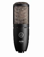 Microfone Akg P220 Condensador De Diafragma Grande Preto
