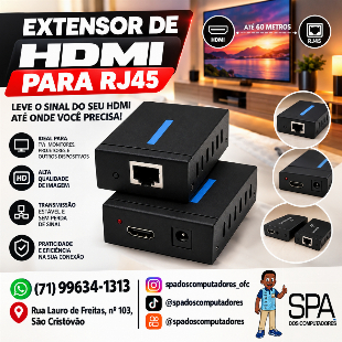 Extensor de Hdmi para Rj45 em Salvador e Região