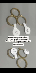 Imagem do anuncio Vendo Alianças em aço inoxidável