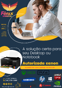 Venda e assistência técnica na área de tecnologia, com as melhores marcas e profissionais