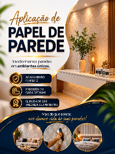 APLICAÇÃO DE PAPEL DE PAREDE
