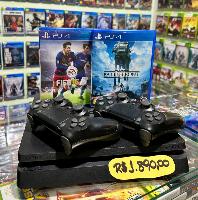 PlayStation 4 Slim 500GB C/ 2 Controles Seminovo Conservado
