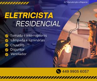 Instalação de ventilador de teto.