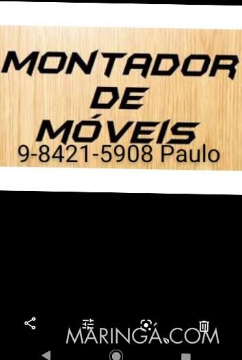 Montador de móveis pra toda Maringá e região (44)9-8421-5908 Paulo