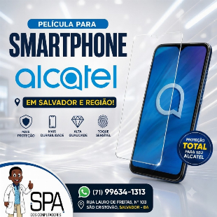 Imagem do anuncio Película para smartphone Alcatel em Salvador e região