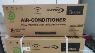 Ar condicionado split 12000 btus quente e frio Midea