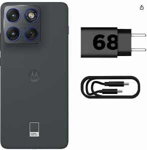 Smartphone Motorola Edge 70 Fusion 6.8” 256GB 5G 12GB RAM 144Hz Câmera Dupla 50MP Grafite
