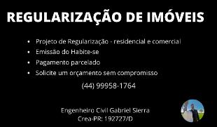 Regularização de imóveis - pagamento parcelado