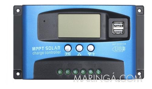 100a Mppt Controlador De Carga Solar Dual Usb Display Lcd