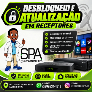 Desbloqueio e atualização em receptores