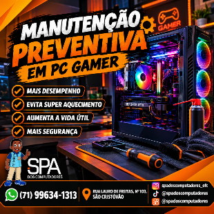 Manutenção Preventiva em Pc Gamer em Salvador e Região