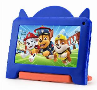 Tablet Multilaser Patrulha Canina Chase NB421 4GB RAM 64GB Tela 7" Android 13 Quad Core Multi + Case