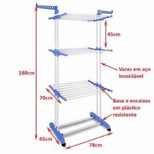 VARAL VERTICAL 3 ANDARES