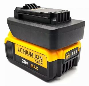 Adaptador de Bateria Dewalt P/ Ferramentas Stanley / Black & Decker / Porter Cable 18-20V