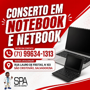 Conserto de Notebook e Netbook em Salvador e região