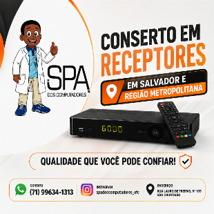 Conserto em receptores em Salvador e região metropolitana