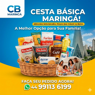 Imagem do anuncio CESTA BÁSICA NA MÃO! 🚀 Entrega rápida em Maringá."