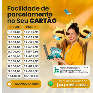 Imagem do anuncio EMPRÉSTIMO DE CARTÃO DE CRÉDITO MARINGÁ